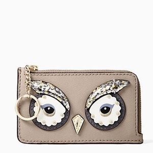 Kate Spade Owl Poppy Cityscape Wristlet